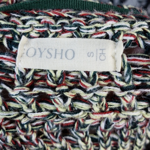 Oysho Green Red Sweater VS16☮️ - Picture 6 of 7